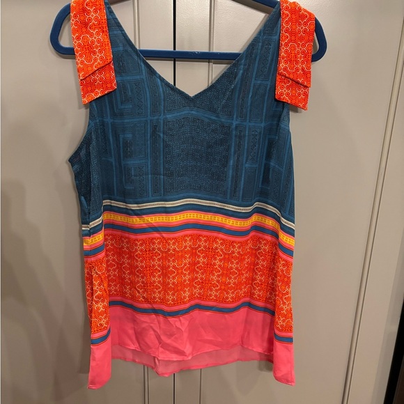 CABI SHOULDER TIE NOMAD PRINT TOP - Large - Picture 5 of 5